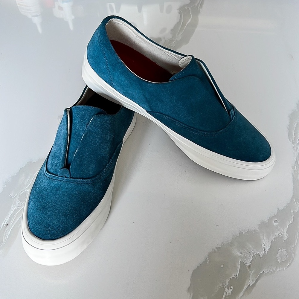 SeaVees Sunset Strip Slip On Sneakers Teal Blue Womens Sz 9
